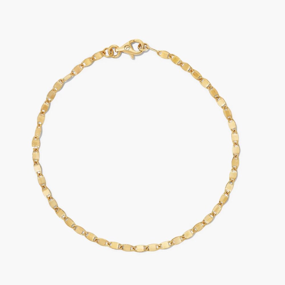 Mejuri 14K Gold Dainty Anchor Chain Bracelet 6 inches